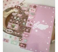 Autocollant décoratif pailleté pour coque de téléphone - Motif fraise - Note de musique - Pour loisirs créatifs, scrapbooking, note de musique - Étoile de fraise