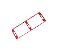 Autocollant Décoratif Pour Grille D'aération Centrale Du Tableau De Bord Pour Série 3 E46 1999-2004 IENQBVL(Carbon Fiber Red)