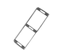 Autocollant Décoratif Pour Grille D'aération Centrale Du Tableau De Bord Pour Série 3 E46 1999-2004 IENQBVL(Carbon Fiber Black)