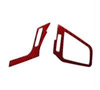 Autocollant décoratif pour Grille d'aération latérale en Fibre de Carbone ABS Rouge, pour Conduite à Gauche pour Honda Civic 10Th Gen 2016 2017 2018 2019