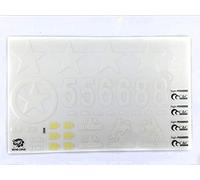 Autocollant décoratif pour Henglong 1/16 USA M4A3 Sherman RC Tank 3898