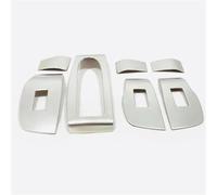 Autocollant Décoratif Pour Intérieur De Voiture Pour Mazda 3 2019-2023, Garniture De Bouton De Vitre En Acier Inoxydable. Bande décorative contrôle central(Argent)