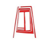 Autocollant Décoratif Pour Panneau De Levier Vitesse Intérieur Voiture Pour VW Pour Golf 8 MK8 2020 2021 MCQNDS(1 set Red)