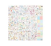 Autocollant décoratif sur le thème de Noël pour la fabrication de cartes, planificateur, journal, décoration de la maison, autocollant de planification de décembre