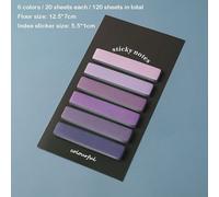 Autocollant Dégradé De Couleurs, 120 Pièces/Ensemble, Pour Notes, Classification Des Couleurs, Pour Index, Pour Bureau, Pour Mémo Et Temps