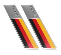 Autocollant D'emblème De Voiture France Allemagne Angleterre Autocollant Autocollant Autocollant 2pcs / Set Pare-Chocs Décoration De Carrosserie Badge De Drapeau