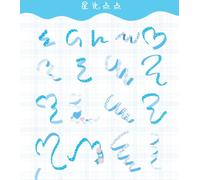 Autocollant D'encre Blanche Pour Animal De Compagnie, Étiquette De Sac, Ruban En Mouvement De Coeur, Décoration De Série De Maison, Papeterie De Scrapbooking, Fournitures Scolaires