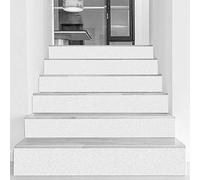 Autocollant d'escalier 3D blanc autocollant étanche amovible pour armoire de cuisine, escalier, salle de bain, bricolage, décoration d'art principal