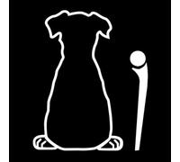 Autocollant d'essuie-glace de chien pour vitre arrière, autocollant d'essuie-glace, fenêtre arrière de voiture, autocollant décoratif, queue de chien autocollant essuie-glace de voiture