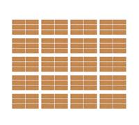 Autocollant d'étiquette en bois CheoTime 120PCS, 22x62mm Rain et Proof Adhesive Name Tag Sticker, Containers Jar Adhesive Label for Kitchen Office School Organisation