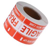 Autocollant D'identification Rouge en Papier pour Colis et Cartons | Adhésion Multi-surfaces, Application Polyvalente, pour Expédition et Étiquetage, Visibilité Renforcée