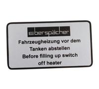 Autocollant d'information Eberspacher pour VOLKSWAGEN Transporter T4 (1990-2003)