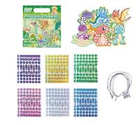 Autocollant dinosaure | Kit de coloriage interactif pour, maison, salle de classe, salle de jeux, garderie, fête d'anniversaire, voyage
