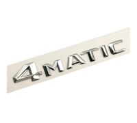 Autocollant d'insigne d'emblème de Coffre arrière de Voiture de Lettres chromées d'abs C200 C300 C400 4MATIC Logo Compatible avec Les Accessoires de Mercedes Classe C W205 W204 (Color : 4MATIC)