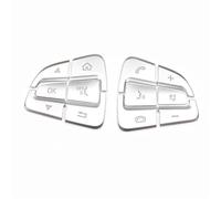 Autocollant D'intérieur Pour Mercedes Pour Benz Classe C W205 GLC X253 Classe V Vito W447, Garniture De Bouton De Volant Bande décorative contrôle central(Argent A)