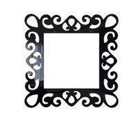 Autocollant d'interrupteur à fleurs, 4/5/6 pièces, autocollant mural for prise de lumière unique, plaque doigt, couverture panneau, for maison et bureau Pour Prises(Black,4pcs)