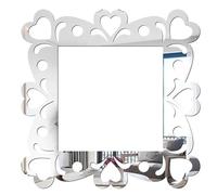 Autocollant d'interrupteur à fleurs, prise de lumière Surround, plaque doigt, couverture panneau, autocollant mural bureau et maison, décoration la Pour Prises(Silver,5pcs)