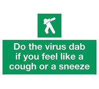 Autocollant Do the virus dab if you feel like a tough or a éternuement - Vinyle