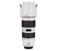 Autocollant d'objectif pour IL EF 70-200 F2.8 II,peau de décalcomanie 70200 f2.8,couverture ronde pour IL EF 70-200mm f/2.8L IS II USM - Type Carbon Fiber White