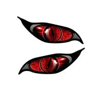 Autocollant d'oeil de voiture,Sticker voiture terrifiant miroir oeil réfléchissant | 2 autocollants de voiture terrifiants pour la conduite de nuit