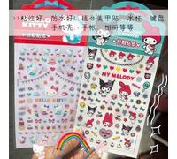 Autocollant D'ongles 3d, Kawaii, Dessin Animé Cannelle Oroll Kuromi Ma Mélodie, Décalcomanie, Estampage, Japon, Designs, Décorations En Strass