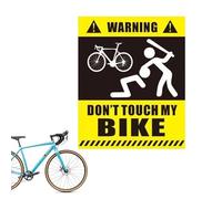 Autocollant Dont Touch My Bikes - Autocollants de vélo protégés à l'eau, décalcomanies amusantes pour vélos | Panneau d'avertissement Ne touchez pas mes vélos, autocollant imperméable pour