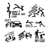 Autocollant Don't Touch My Car avec texte drôle « Don't Touch My Car » pour voiture, camion, moto