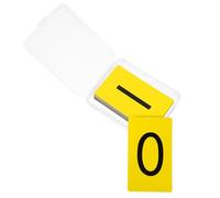 Autocollant D'opération Mathématique Jaune en Caoutchouc pour