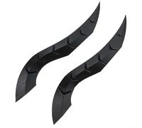 Autocollant dragon 3D pour toit de voiture - Aspect taureau - Installation de style gothique - Noir argenté - ABS résistant aux intempéries - Convient aux SUV, berlines, berlines et hayons