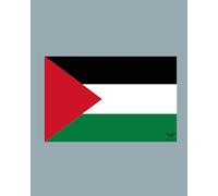 Autocollant drapeau de la Palestine - Drapeau de pays comme autocollant 8,5 x 5,5 cm WF110