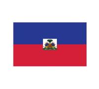 Autocollant Drapeau Haiti Haïti sticker flag - Taille : 8 cm