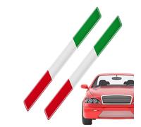 Autocollant Drapeau Italien - décalcomanies décoratives pour Voiture | décoratifs | Bandes adhésives 3D en Vinyle pour carrosserie de Moto, emblème de Drapeau pour berlines et camions avec