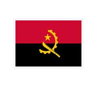 Autocollant drapeau sticker impermeable grande taille a4 Angola