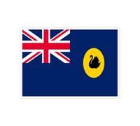 Autocollant drapeau sticker impermeable grande taille a4 australie occidentale