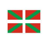 Autocollant drapeau sticker impermeable grande taille a4 EUSKADI pays basque