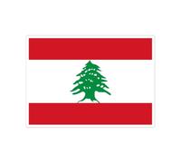 Autocollant drapeau sticker impermeable grande taille a4 Liban
