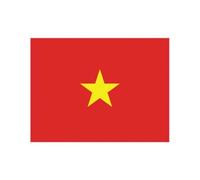 Autocollant Drapeau VietNam Viêt Nam sticker flag - Taille : 8 cm