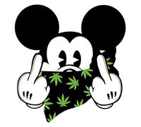 Autocollant drôle Bad Mickey Mouse Minnie Mouse - Autocollant résistant aux intempéries pour voiture, moto, fenêtre, décoration murale - Impression numérique Autocollant amusant - 10 x 10,5 cm