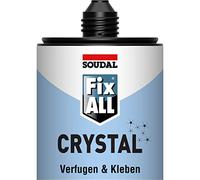 Autocollant en cristal transparent Soudal Fix - adhésif fort et clair
