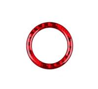 Autocollant En Fibre Carbone Souple Véritable Pour Bouton Coffre Voiture Cadre Garniture Intérieure Pour Tesla Pour Modèle 3 Pour Highland 2024 FIXCOR(Red Carbon)