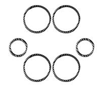 Autocollant en fibre de carbone compatible avec BMW Série 1 E81 E82 E87 E88 2008-2013 (cadre sonore de haut-parleur de porte 08)