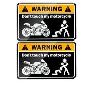 Autocollant En Iode 3d Pour Protection De Cadre De Moto,Ne Touchez Pas Ma Précieuse Décalcomanie,Autocollant De Protection Contre Les Rayures,Accessoires Universels - Type 1-2pcs