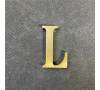 Autocollant en laiton massif de 6,6 cm, lettres et chiffres anglais, autocollant mural, adresse de maison, numéros de porte
