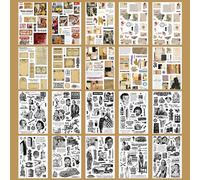 Autocollant En Matériau Washi Environnemental, Étiquette Spéciale De Papeterie Créative De Personnage De C¿Ur De Fille Mignonne Pour Journal Et Album Photo, Diy Bricolage, 20 Pièces