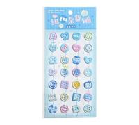 Autocollant en mousse avec bouton de dessin animé pour enfants pour bouteille d'eau, carnet de notes, planificateur, scrapbooking, étui de téléphone, motivation pour enfants