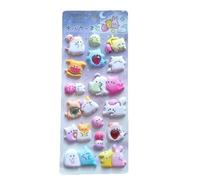 Autocollant en mousse pour enfant, motif animal de dessin animé, pour bouteille d'eau, journal, agenda, carnet de notes, étui de téléphone, scrapbooking, embellissements