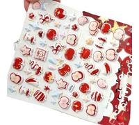 Autocollant en mousse pour enfant Motif fruits de dessin animé Pour bouteille d'eau, journal, agenda, étui de téléphone, scrapbooking, décorations de légumes et de fruits