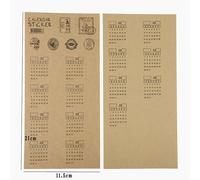 Autocollant En Papier Kraft Pour Planificateur, Planificateur, Calendrier Écrit À La Main, Étiquette D'index Pour Carnet De Notes