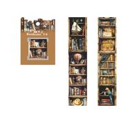 Autocollant En PET Pour Bibliothèque Magique 6 Rouleaux Bande Décorative Étanche Scrapbooking 40mm X 2m Journal Intime Planificateur Carnet De Notes Journaling Sticker