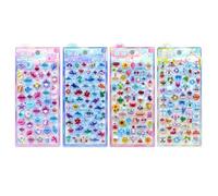 Autocollant en PVC gaufré pour carnet de notes, journal, couverture de téléphone, scrapbooking, décoration de chambre d'enfant, dessin animé, adhésif en PVC pour carnet de notes